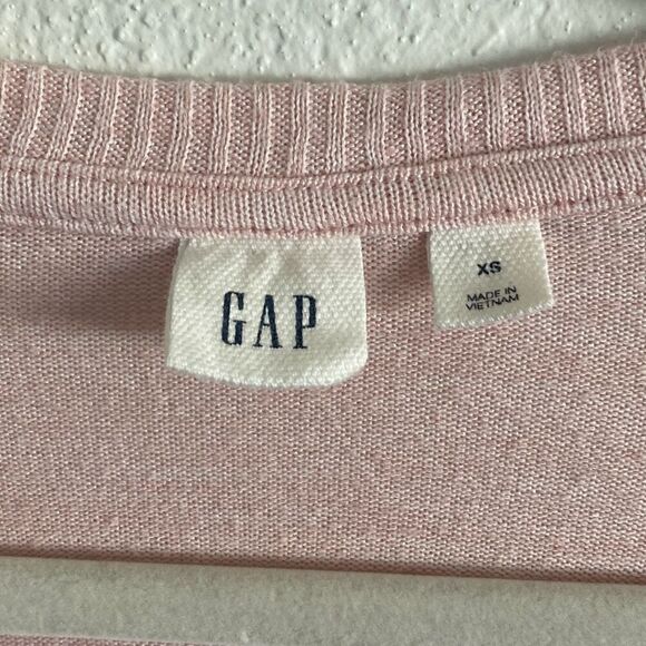 Gap Pale Pink Long Sleeve Shirt size XS - Picture 3 of 5